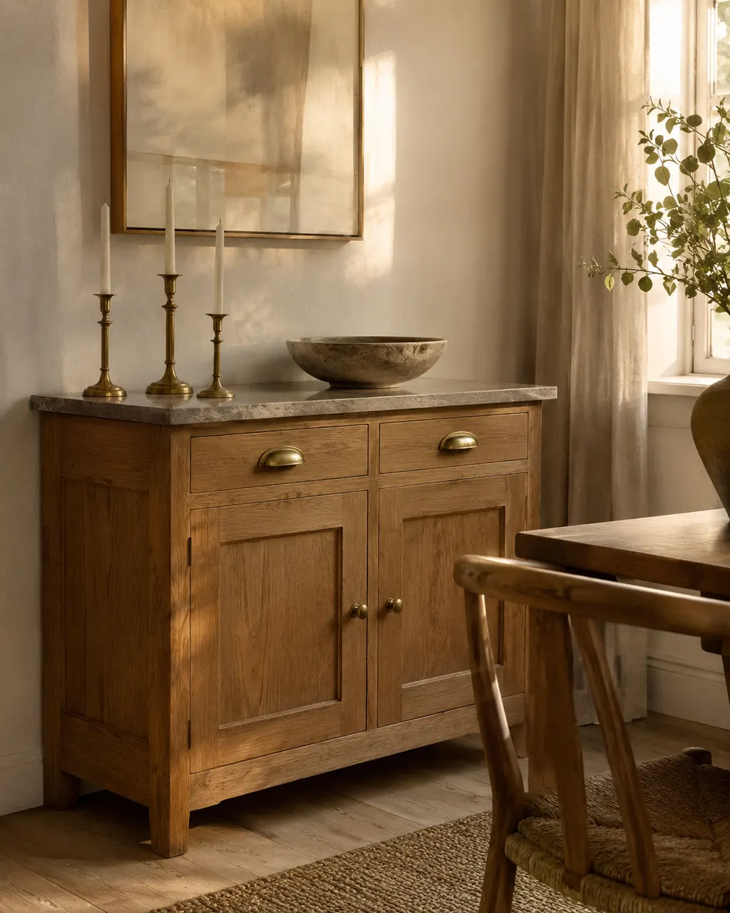 Bespoke oak dining-room sideboard, in Oviedo